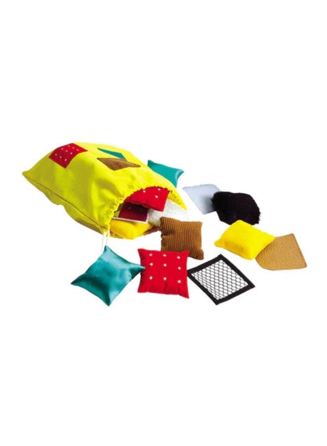 SnuzzleMart Sensory Matching Sandbags 20PCS – Tactile Memory Game & Learning Toy for Autism, ADHD & SPD – Textured Bean Bags for Toddlers & Kids – Includes Drawstring Storage Bag – Multicolored Tactile Squares - Image 1